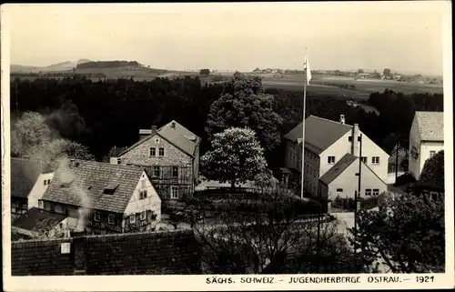 Ak Ostrau Bad Schandau Sächsische Schweiz, Jugendherberge