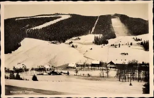 Ak Wildenthal Eibenstock im Erzgebirge, Totale im Schnee, Winter