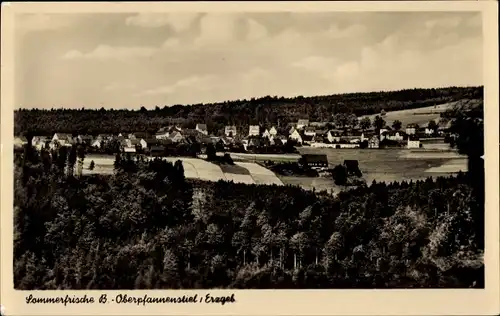 Ak Oberpfannenstiel Lauter Bernsbach im Erzgebirge Sachsen, Gesamtansicht