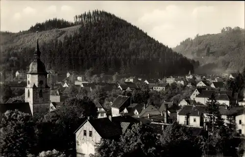 Ak Friedrichroda im Thüringer Wald, Teilansicht, Kirchturm