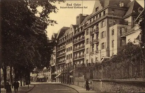 Ak Bad Elster im Vogtland, Palast-Hotel Wettiner Hof