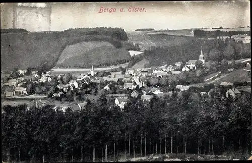Ak Berga an der Elster Thüringen, Panorama