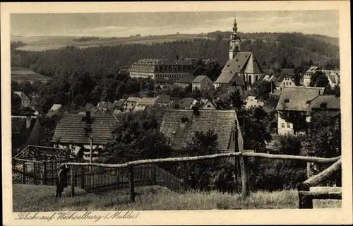 Ak Wechselburg in Sachsen, Blick auf Wechselburg