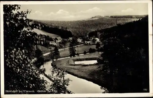 Ak Dittersdorf Amtsberg im Erzgebirgskreis, Grünes Tal