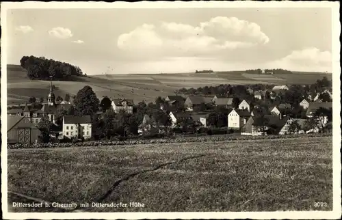 Ak Dittersdorf Amtsberg im Erzgebirge, mit Dittersdorfer Höhe