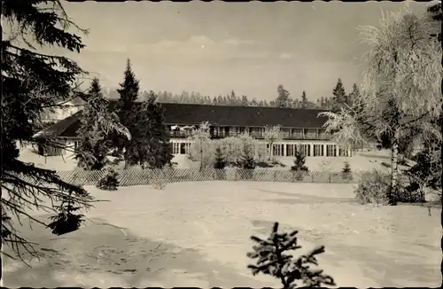 Ak Hormersdorf Zwönitz im Erzgebirge Sachsen, Jugendherberge Adolf Hennecke, Winter