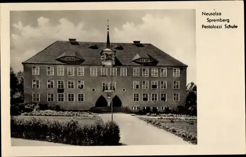 Ak Neusalza Spremberg in Sachsen, Pestalozzi Schule