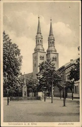 Ak Schönebeck an der Elbe, Jacobikirche