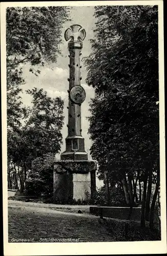 Ak Berlin Wilmersdorf Grunewald, Schildhorndenkmal, Restaurant, Hans Ritzhaupt