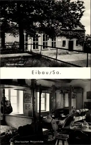 Ak Eibau Kottmar in der Oberlausitz, Heimat-Museum, Oberlausitzer Weberstube