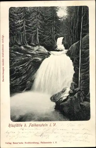 Ak Falkenstein im Vogtland, Rissfälle