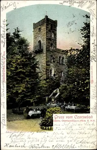 Ak Cunewalde in der Oberlausitz, Czorneboh, Gasthaus