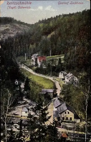 Ak Rentzschmühle Pöhl im Vogtland, Gasthof Lochhaus