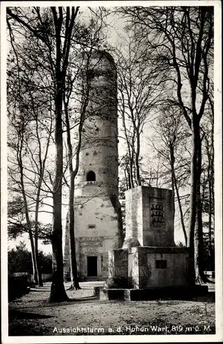 Ak Würtingen St. Johann Schwäbische Alb Württemberg, Aussichtsturm Hohe Wart