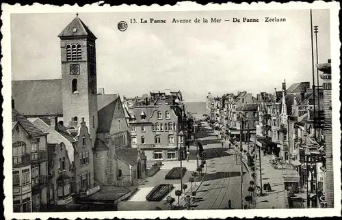 Ak La Panne De Panne Westflandern, Zeelaan