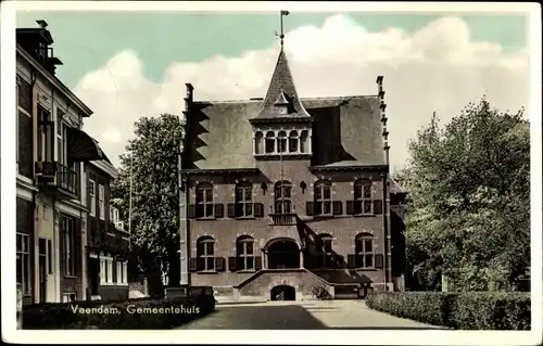 Ak Veendam Groningen Niederlande, Gemeentehuis