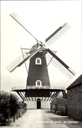 Ak Westkapelle Walcheren Zeeland, Molen de Noorman