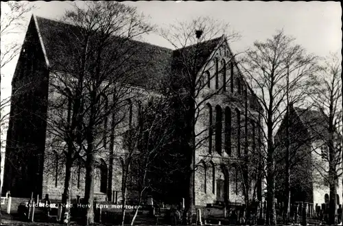 Ak Zuidbroek Groningen Niederlande, Ned. Herv. Kerk met toren