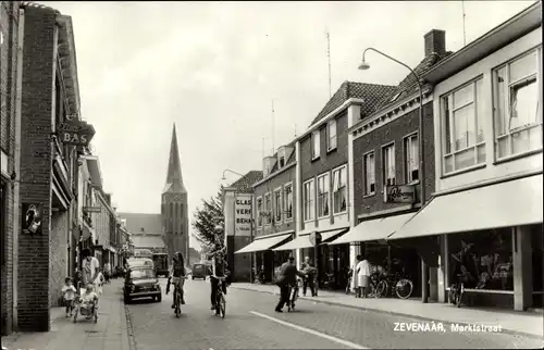 Ak Zevenaar Gelderland Niederlande, Marktstraat, Geschäfte