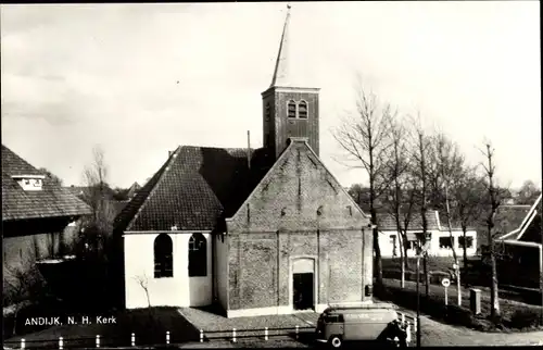 Ak Andijk Medemblik Nordholland Niederlande, N. H. Kerk