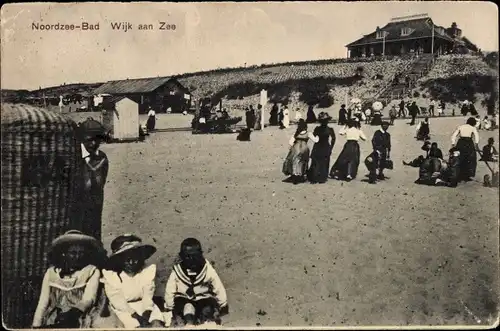 Ak Wijk aan Zee Beverwijk Nordholland Niederlande, Noordzee Bad