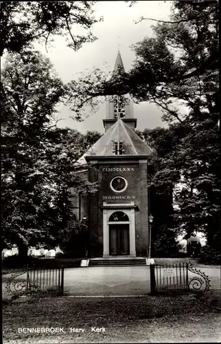 Ak Bennebroek Nordholland Niederlande, Herv. Kerk