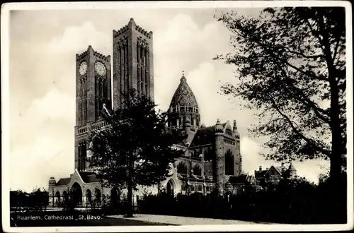 Ak Haarlem Nordholland Niederlande, Cathedraal St. Bavo