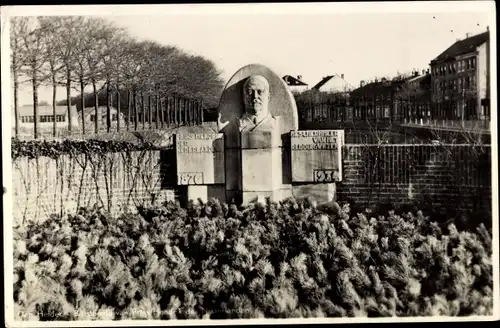 Ak Den Helder Nordholland Niederlande, Westplein, Borstbeeld Prins Hendrik