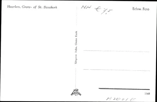 Ak Haarlem Nordholland Niederlande, Grote of St. Bavokerk