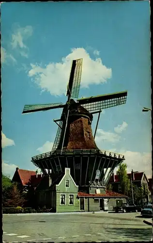 Ak Koog aan de Zaan Nordholland Niederlande, Hollandse Molen, Windmühle