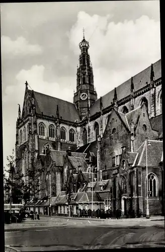 Ak Haarlem Nordholland Niederlande, Grote- of St. Bavokerk
