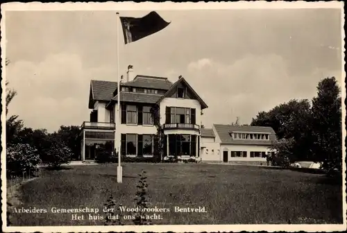 Ak Bentveld Nordholland Niederlande, Arbeiders Gemeenschap der Woodbrookers, Het huis