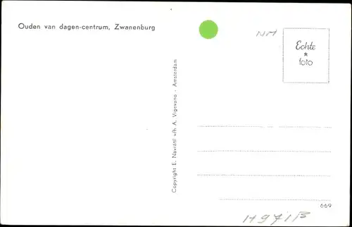 Ak Zwanenburg Nordholland Niederlande, Ouden van dagen-centrum