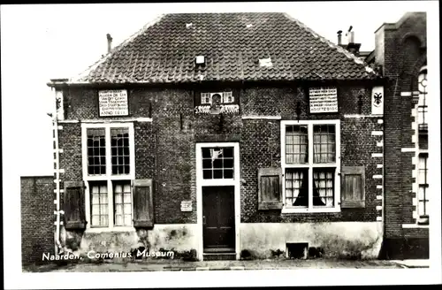 Ak Naarden Nordholland Niederlande, Comenius Museum