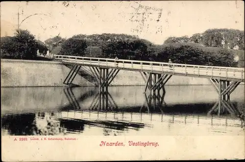 Ak Naarden Nordholland Niederlande, Vestingbrug