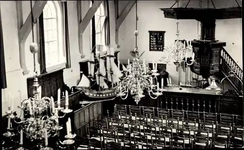 Ak Wormer Nordholland, Interieur N. H. Kerk