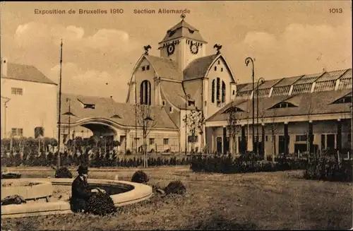 Ak Bruxelles Brüssel, Exposition 1910, Section Allemande