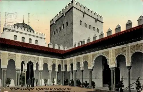 Ak Bruxelles Brüssel, Exposition 1910, Pavillon d'Espagne