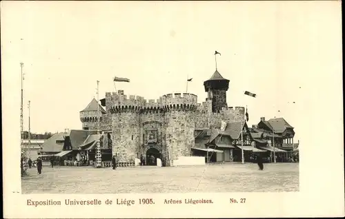 Ak Liège Lüttich Wallonien, Exposition Universelle 1905, Les Arenes Liegeoises