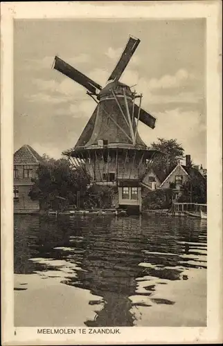 Ak Zaandijk Nordholland, Meelmolen