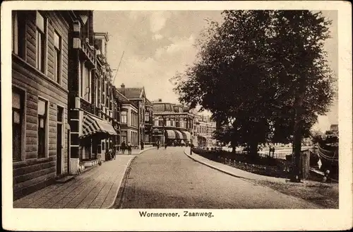 Ak Wormerveer Nordholland Niederlande, Zaanweg