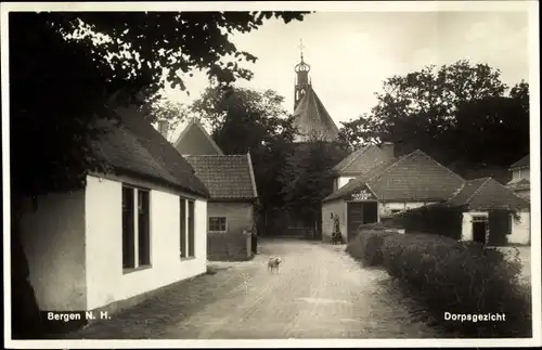 Ak Bergen Nordholland Niederlande, Dorpsgezicht