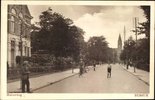 Ak Bussum Nordholland Niederlande, Huizerweg