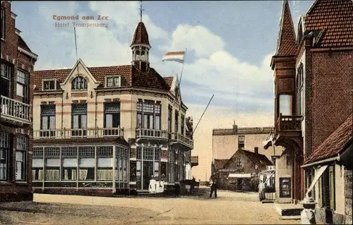 Ak Egmond aan Zee Nordholland Niederlande, Hotel Trompenberg