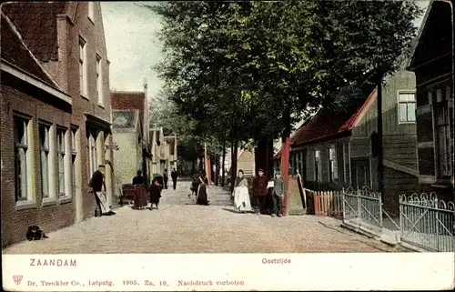 Ak Zaandam Zaanstad Nordholland, Oostzijde