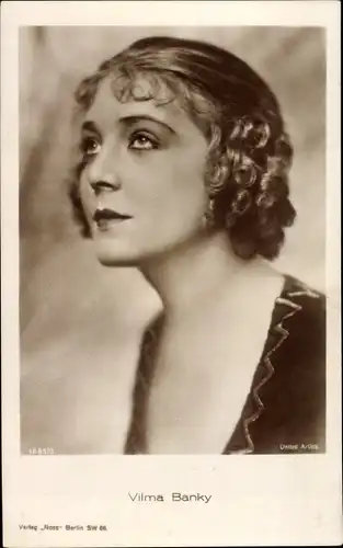 Ak Schauspielerin Vilma Banky, Portrait