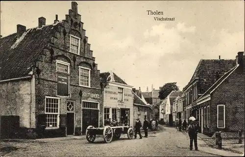 Ak Tholen Zeeland Niederlande, Vischstraat