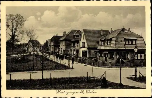 Ak Tholen Zeeland Niederlande, Plantage gezicht