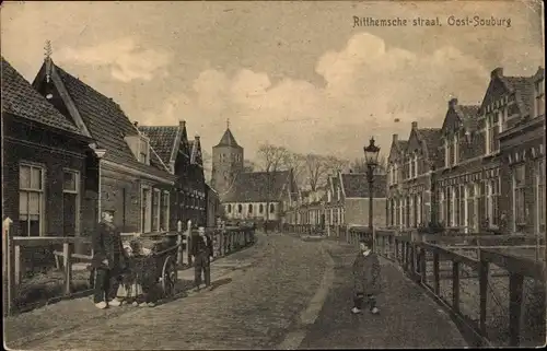 Ak Oost Souburg Zeeland Niederlande, Ritthemsche straat