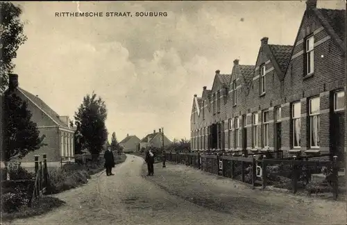 Ak Souburg Zeeland Niederlande, Ritthemsche Straat